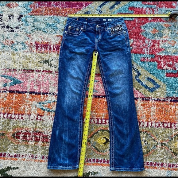 Miss Me Signature Rhinestone Bootcut Jeans - Picture 2 of 4